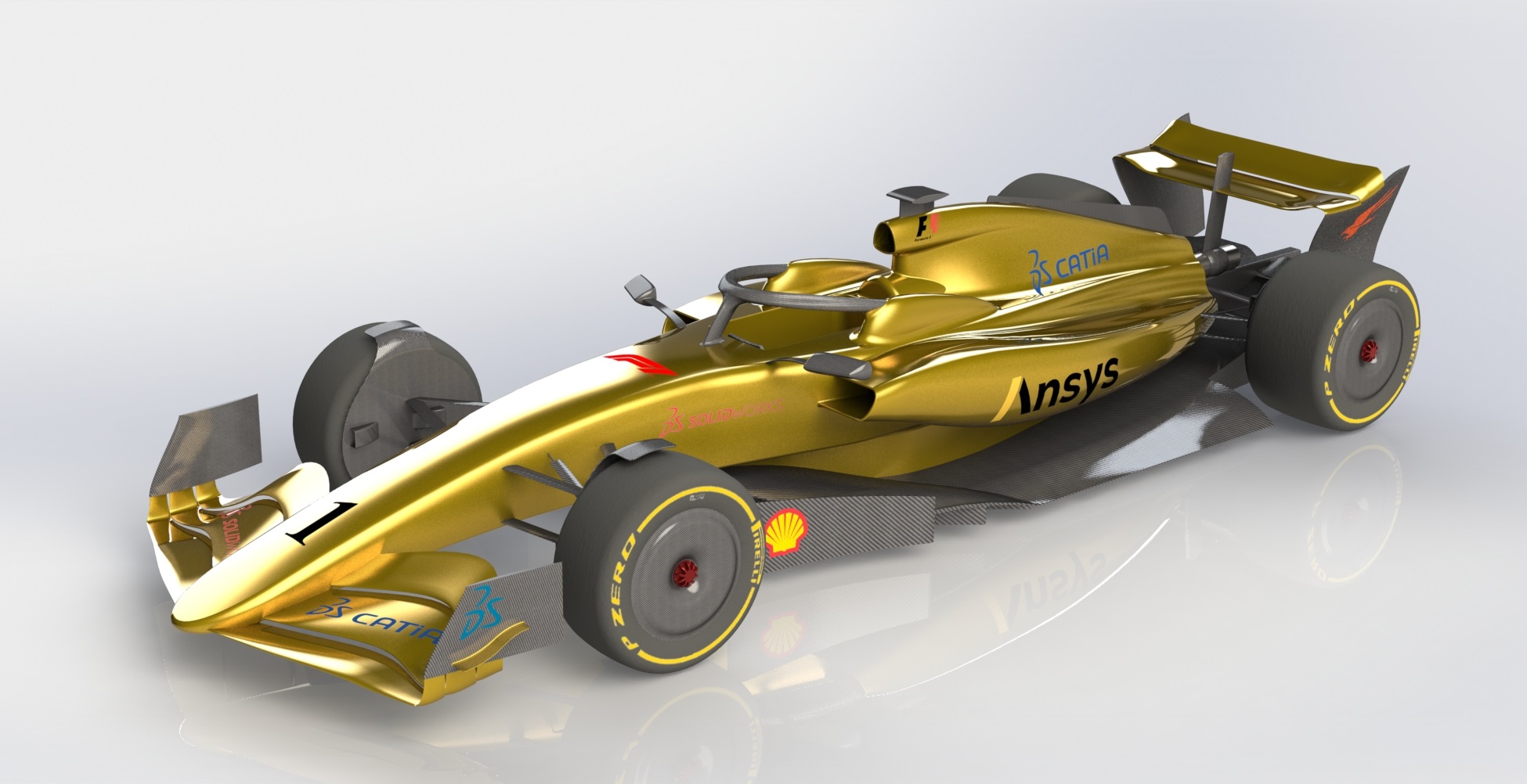 Formula 1 2022 & 2023 Concept Car CAD Design Course With Solidworks